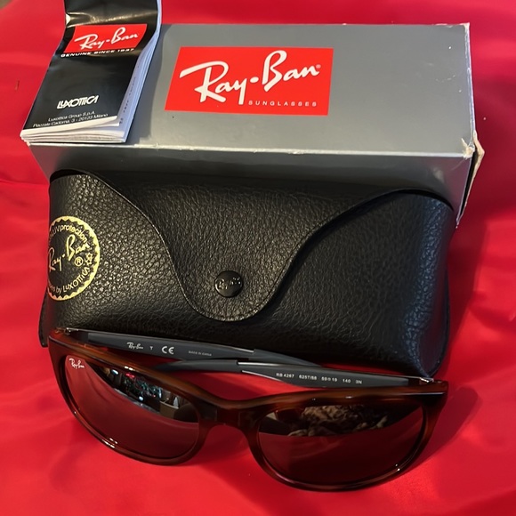 Ray Ban tortoise mirrored sunglasses - Picture 5 of 6